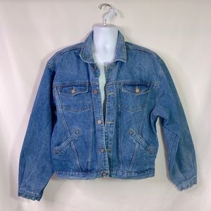 Medium Wash Denim Jean Jacket, Men’s XXL